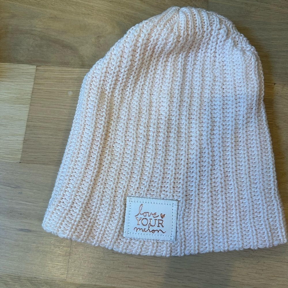 Love Your Melon Soft Pink Beanie